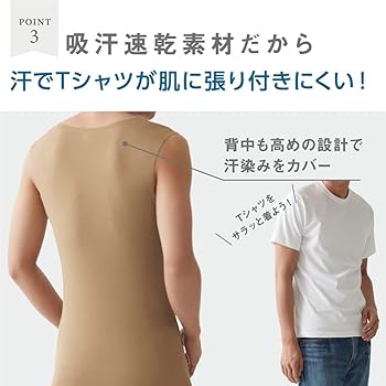 Amazon.co.jp: [グンゼ] スリーブレスシャツ YG Tシャツ専用 in